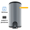 Chauffe eau électrique 150 litres mural Hydrinox 150 M Domusa