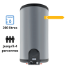 Chauffe eau électrique 200 litres mural Hydrinox 200 M Domusa