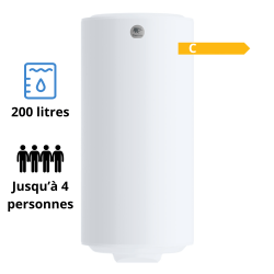 Chauffe eau électrique Thermor Stéatis vertical mural 200L Chauffe eau électrique Thermor Stéatis vertical mural 200L