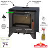 Poele à bois raccordable Orly Bronpi