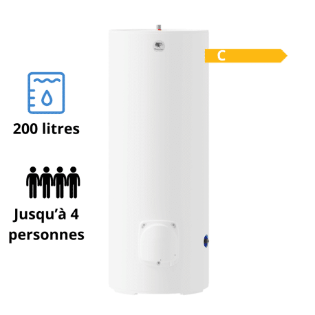 Chauffe-eau électrique Stéatis vertical mural 200L