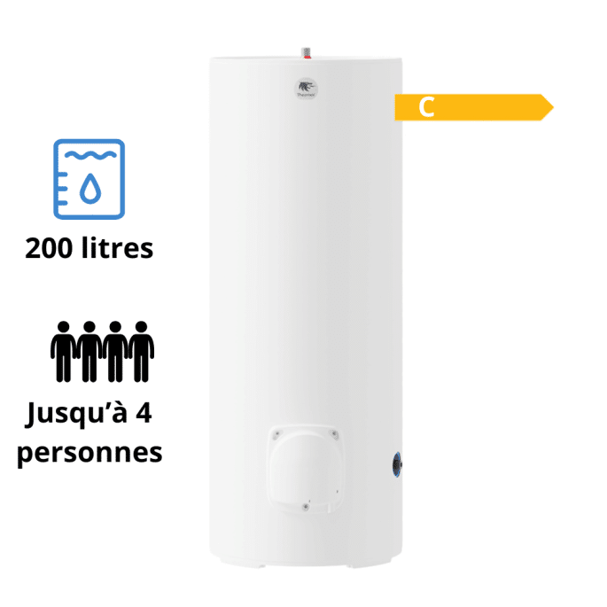 Chauffe-eau électrique Stéatis vertical mural 200L