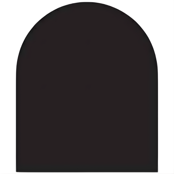 Plaque de protection sol noire 100 x 120 cm Poujoulat
