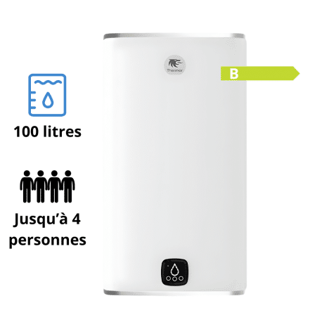 Chauffe eau électrique MALICIO 3 100L Thermor carré vertical mural