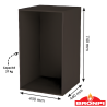 Porte-bûches Lenero 378 pour Cairo 70 ou 90 BOX Bronpi