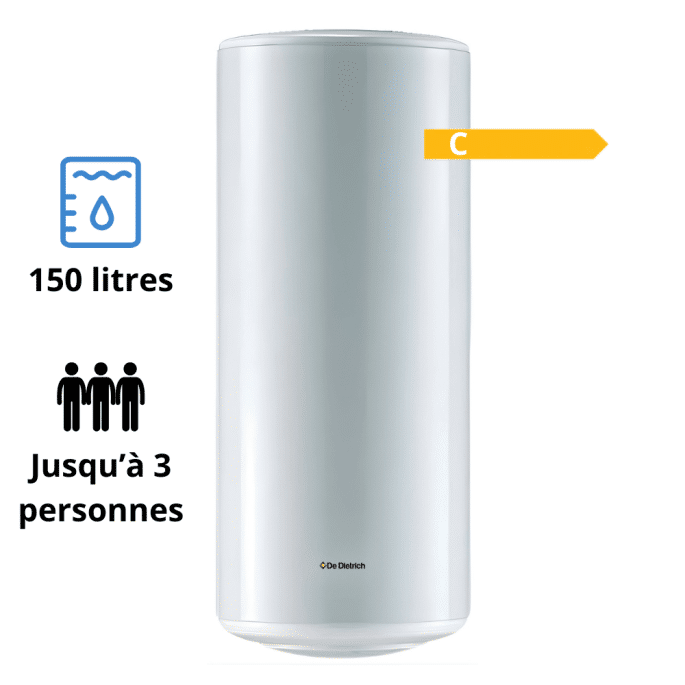 Chauffe-eau électrique à résistance stéatite CES 150 L Mural De Dietrich
