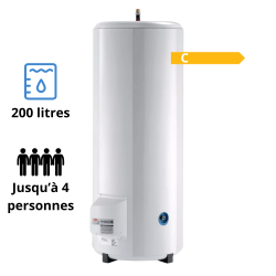 Chauffe-eau électrique COR-EMAIL à poser THS 200 L De Dietrich Chauffe-eau électrique COR-EMAIL à poser THS 200 L De Dietrich