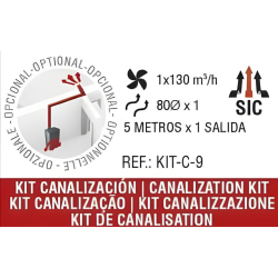 Kit canalisation air pour poêle Bronpi