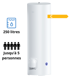 Chauffe-eau électrique à résistance blindée CEB 250L mono à poser De Dietrich Chauffe-eau électrique à résistance blindée CEB 250L mono à poser De Dietrich