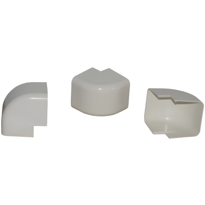 Angle externe 60x80 Blanc crème