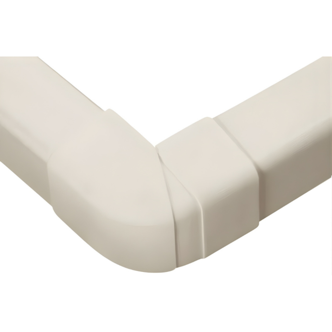 Angle extérieur réglable 60x80 de 70 à 120°blanc crème