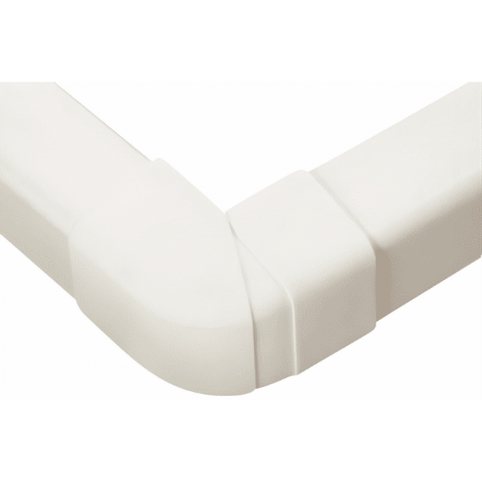 Couvre-joint angle extérieur réglable 70° à 120° 60x80mm Blanc Pur