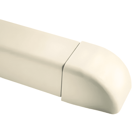 Embout 60 x 80 mm Blanc crème RAL 9001