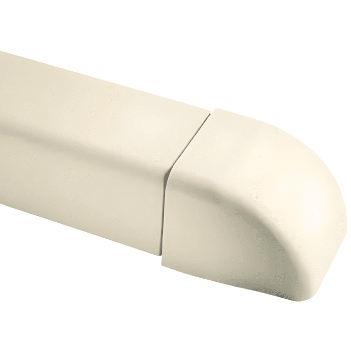 Embout 60 x 80 mm Blanc crème RAL 9001