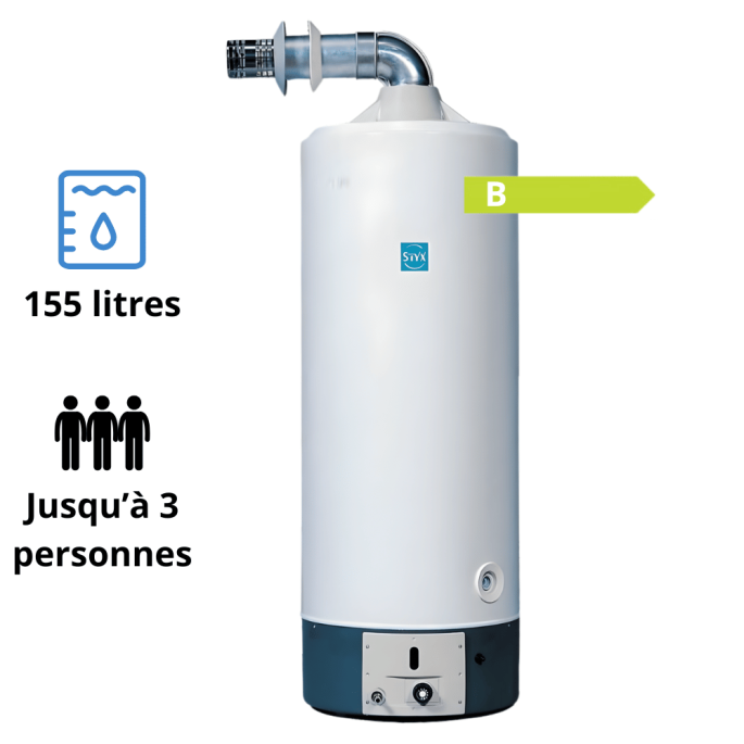 Accumulateur Gaz 155 L Ventouse SFB X 160 STYX