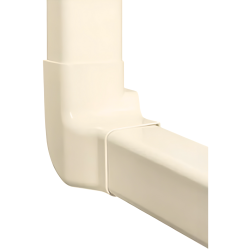 Angle vertical gauche 60 x 80 mm Blanc crème