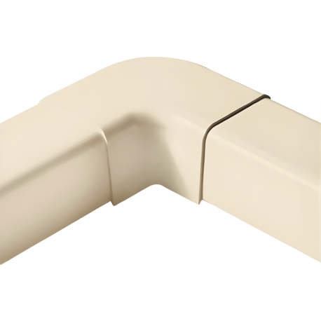 Courbe plane 140 x 90 mm Blanc crème