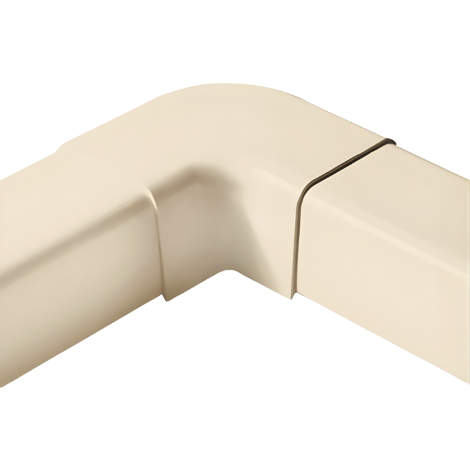 Courbe plane 140 x 90 mm Blanc crème