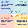 Pack accumulateur gaz Styx cheminée + raccord diélectrique + groupe sécurité + siphon