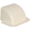 Passage de mur courbe 140 x 90 mm Blanc crème RAL 9001