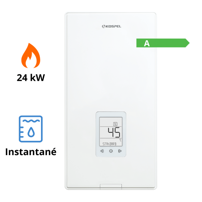Chauffe-eau instantané PPE4.M 17/18/21/24 kW 400V Triphasé KOSPEL
