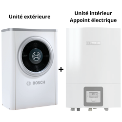 Pompe à chaleur aérothermique (air/eau) Compress 7000 AW + colonne avec ballon ESC inox intégré Pompe à chaleur aérothermique (air/eau) Compress 7000 AW + colonne avec ballon ESC inox intégré
