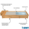 Piscine bois urbaine 6 x 2.5 m avec couverture électrique | BWT