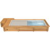 Piscine bois urbaine 6 x 2.5 m avec couverture électrique | BWT