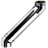 Ensemble dévoiement 2 x coudes 45 ° + 1 x 100 cm conduit double paroi isolé Ediliso25 Edilinox