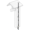 Kit conduit double paroi isolé vertical extérieur Ediliso25 Edilinox