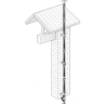 Kit conduit double paroi isolé vertical extérieur Ediliso25 Edilinox