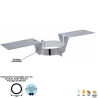 Kit conduit double paroi isolé avec dévoiement sortie toiture Ediliso25 Edilinox