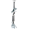 Kit conduit double paroi isolé avec dévoiement sortie toiture Ediliso25 Edilinox