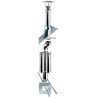 Kit conduit double paroi isolé avec dévoiement sortie toiture Ediliso25 Edilinox