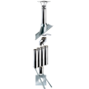 Kit conduit double paroi isolé avec dévoiement sortie toiture Ediliso25 Edilinox