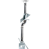 Kit conduit double paroi isolé avec dévoiement sortie toiture Ediliso25 Edilinox