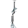 Kit conduit double paroi isolé avec dévoiement sortie toiture Ediliso25 Edilinox