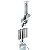 Kit conduit double paroi isolé avec dévoiement sortie toiture Ediliso25 Edilinox