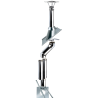 Kit conduit double paroi isolé avec dévoiement sortie toiture Ediliso25 Edilinox