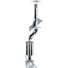 Kit conduit double paroi isolé avec dévoiement sortie toiture Ediliso25 Edilinox