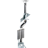 Kit conduit double paroi isolé avec dévoiement sortie toiture Ediliso25 Edilinox