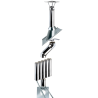 Kit conduit double paroi isolé avec dévoiement sortie toiture Ediliso25 Edilinox