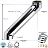 Kit conduit double paroi isolé avec dévoiement sortie toiture Ediliso25 Edilinox
