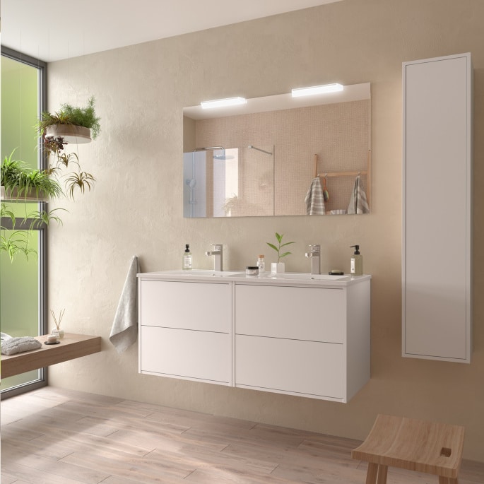 Meuble sous vasque + double vasque OPTIMUS Salgar