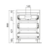 Meuble sous vasque + simple vasque Spirit Salgar