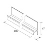 Meuble sous vasque + simple vasque Spirit Salgar