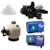 Pack Filtre à sable + Pompe + Balles filtrantes + Electrolyseur + Pompe PH