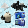 Pack Filtre à sable + Pompe + Balles filtrantes + Electrolyseur + Pompe PH
