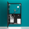Armoire miroir 60 cm Delabie - 4 fonctions : Miroir, sèche-mains, distributeur de savon, robinet automatique
