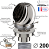 Extracteur fumées Aspirotor + adaptateur tubage Ø200 Poujoulat